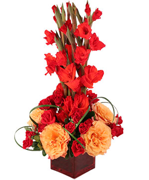 Gladiolus Flame Flower Arrangement in Roswell, NM | ENCORE FLOWERS AND GIFTS